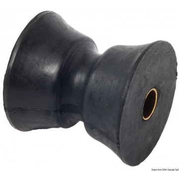 Hard rubber spare pulley 71mm