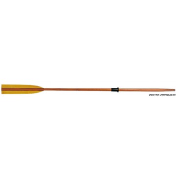 Fir wood oar 220cm